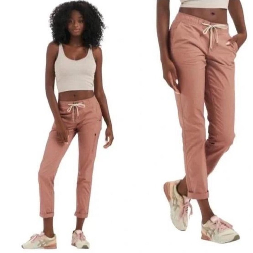 Vuori Women's Ripstop Pants Medium Rust Brown Drawstring Utility gorpcore hiking